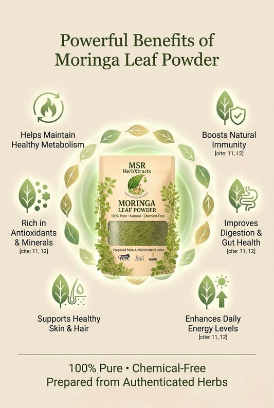 100% Pure Moringa Leaf Powder | Natural & Chemical-Free | Nutrient-Rich Superfood (100g)