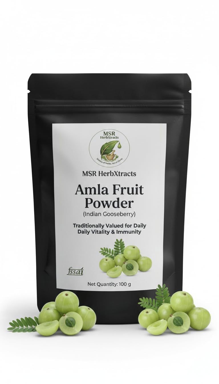 Amla Powder | 100% Pure Indian Gooseberry (Phyllanthus emblica) | Single-Ingredient | Traditionally Used Herbal Powder | No Additives | Farm-Sourced & Authenticated