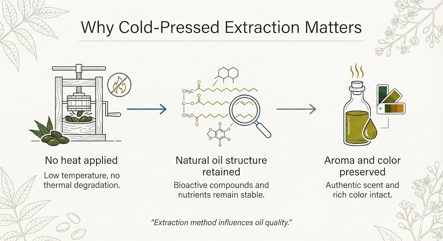 100% Pure Cold-Pressed Neem Oil – Natural Skin, Hair & Scalp Care (150 ml)