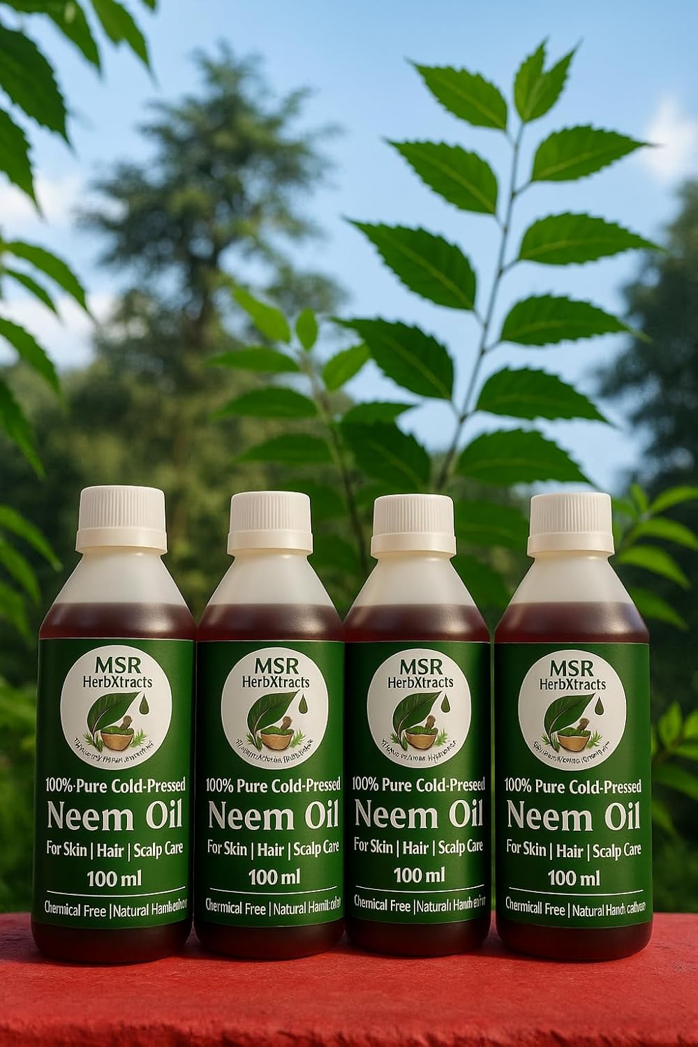 100% Pure Cold-Pressed Neem Oil – Natural Skin, Hair & Scalp Care (150 ml)