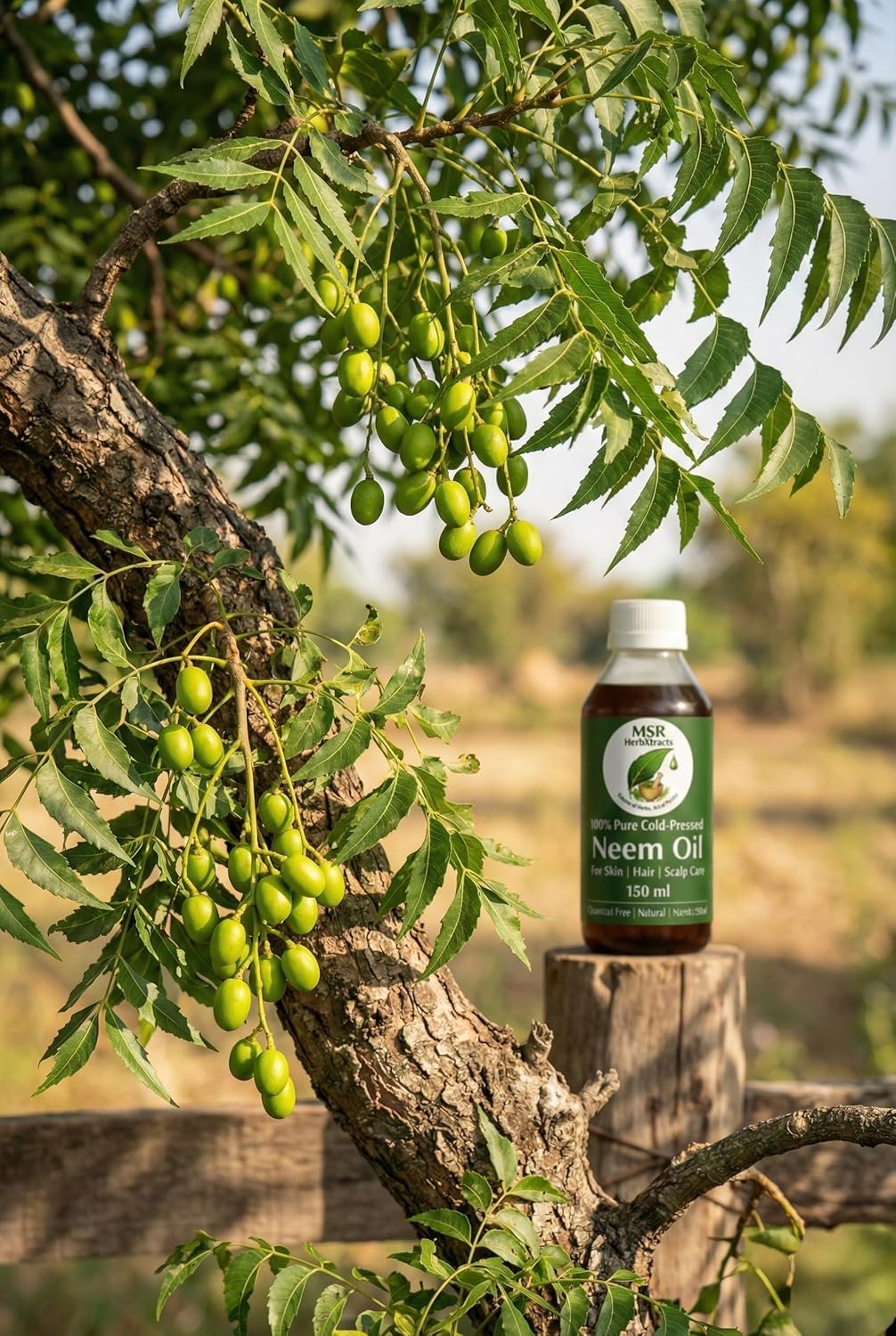 100% Pure Cold-Pressed Neem Oil – Natural Skin, Hair & Scalp Care (150 ml)